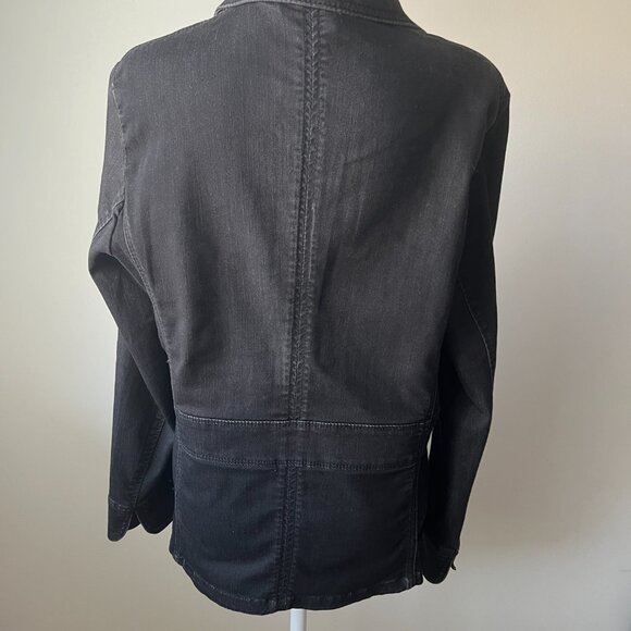 🖤FDJ French Dressing Denim Jacket - Unique Button Detail - Sz M - Picture 5 of 15